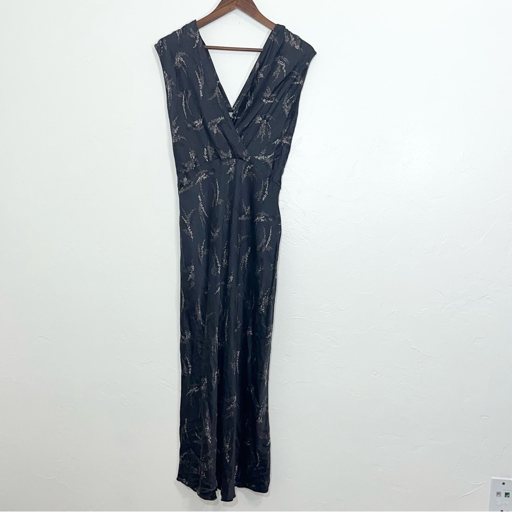 Vince Black Silk Slip Midi Dress - Picture 9 of 15